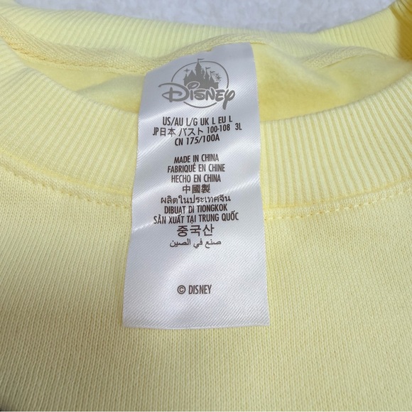 WDW Walt Disney world Yellow Mickey Mouse Crewneck pullover sweatshirt new - Picture 4 of 9